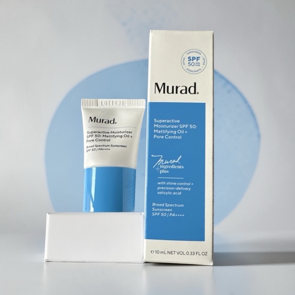 (3) Murad Superactive Moisturizer SPF 50 Mattifying Oil Pore Control 0.33oz/10mL - Picture 2 of 8
